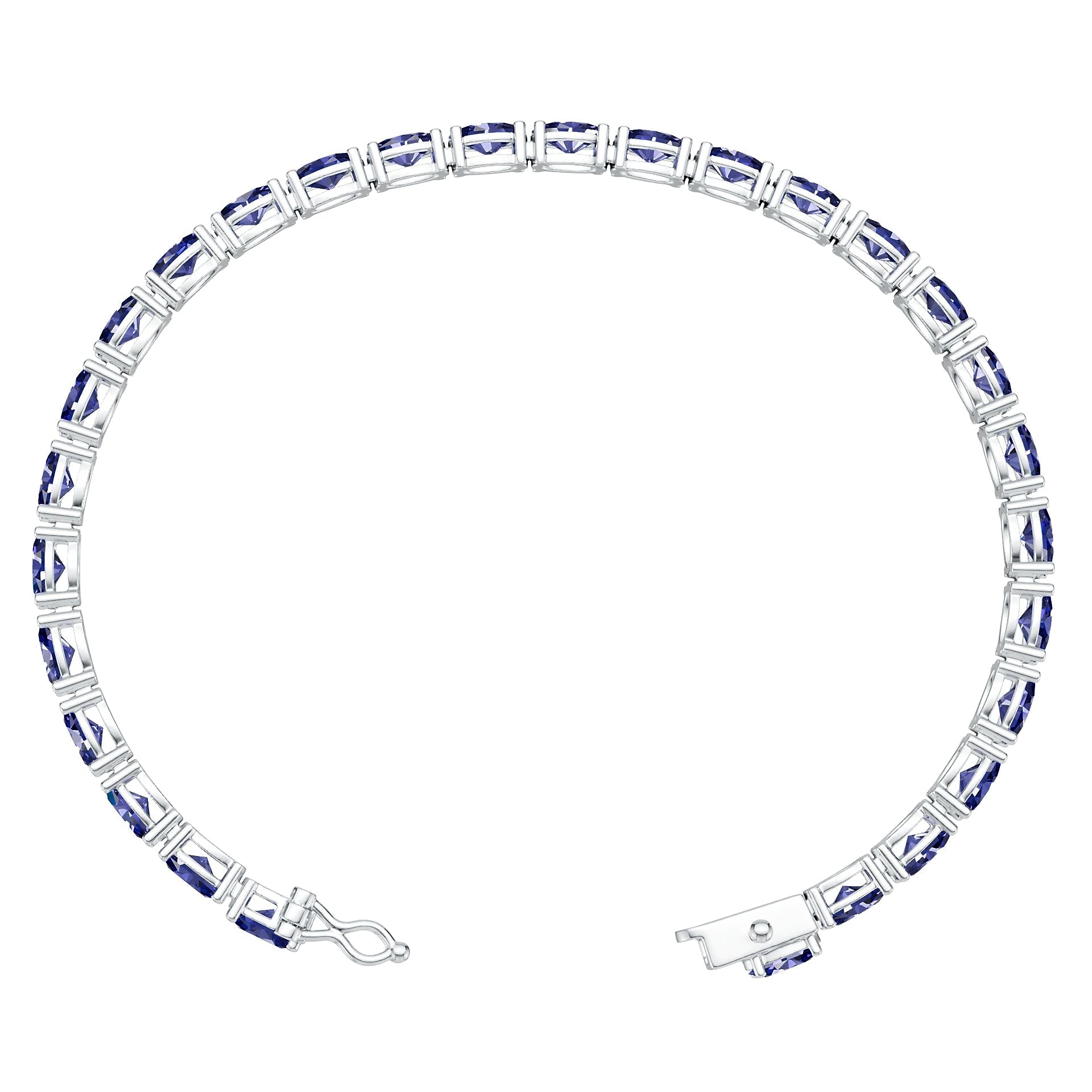 Sterling Silver Semi Mount Bracelet Setting Oval OV 6x4mm DHJ