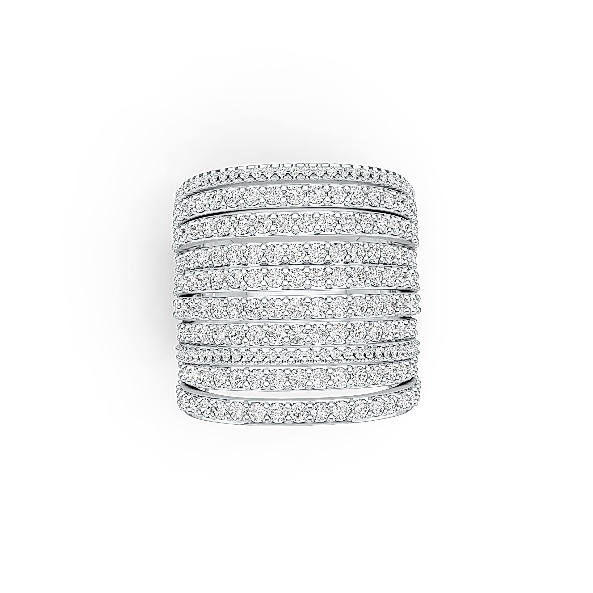 Sterling Silver Semi Mount Ring Setting Round RD 1.8mm DHJ
