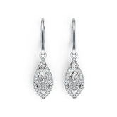 Sterling Silver Semi Mount Earrings Setting Marquise MQ 8X4mm DHJ