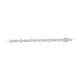 Sterling Silver Semi Mount Bracelet Setting Trillion TR 7X7mm with White Topaz or Moissanite DHJ