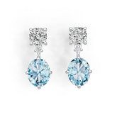 Sterling Silver Semi Mount Earrings Setting Oval OV 10X8mm CU 6X6mm DHJ