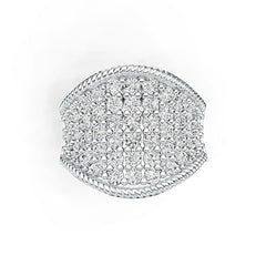 Sterling Silver Semi Mount Ring Setting Round RD 2.5mm DHJ