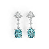 Sterling Silver Semi Mount Earrings Setting Oval OV 9X7mm DHJ
