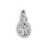 Sterling Silver Semi Mount Pendant Setting Oval OV 8X6mm DHJ