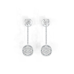 Sterling Silver Semi Mount Earrings Setting Round RD 3.5mm DHJ