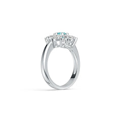 Sterling Silver Semi Mount Ring Setting Round RD 5x5mm RD 4x4mm DHJ