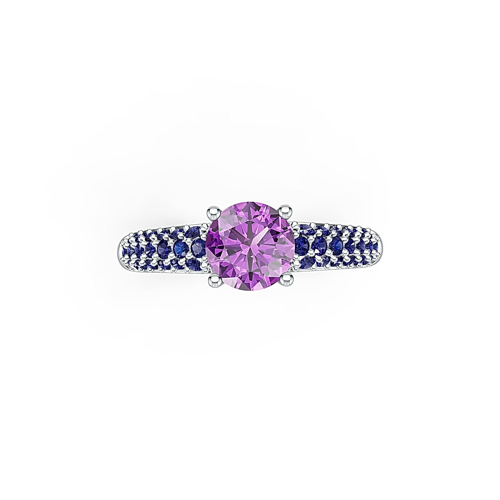 Sterling Silver Semi Mount Ring Setting RD 6.6x6.6mm Solitaire Engagement Syzjewelry