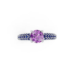 Sterling Silver Semi Mount Ring Setting RD 6.6x6.6mm Solitaire Engagement Syzjewelry