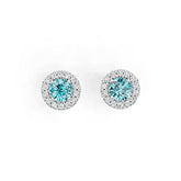 Sterling Silver Semi Mount Earrings Setting Round RD 5x5mm DHJ