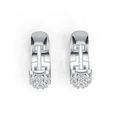 Sterling Silver Semi Mount Earrings Setting Round RD 2x2mm DHJ