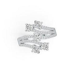 Sterling Silver Semi Mount Ring Setting Round RD 4x4mm DHJ