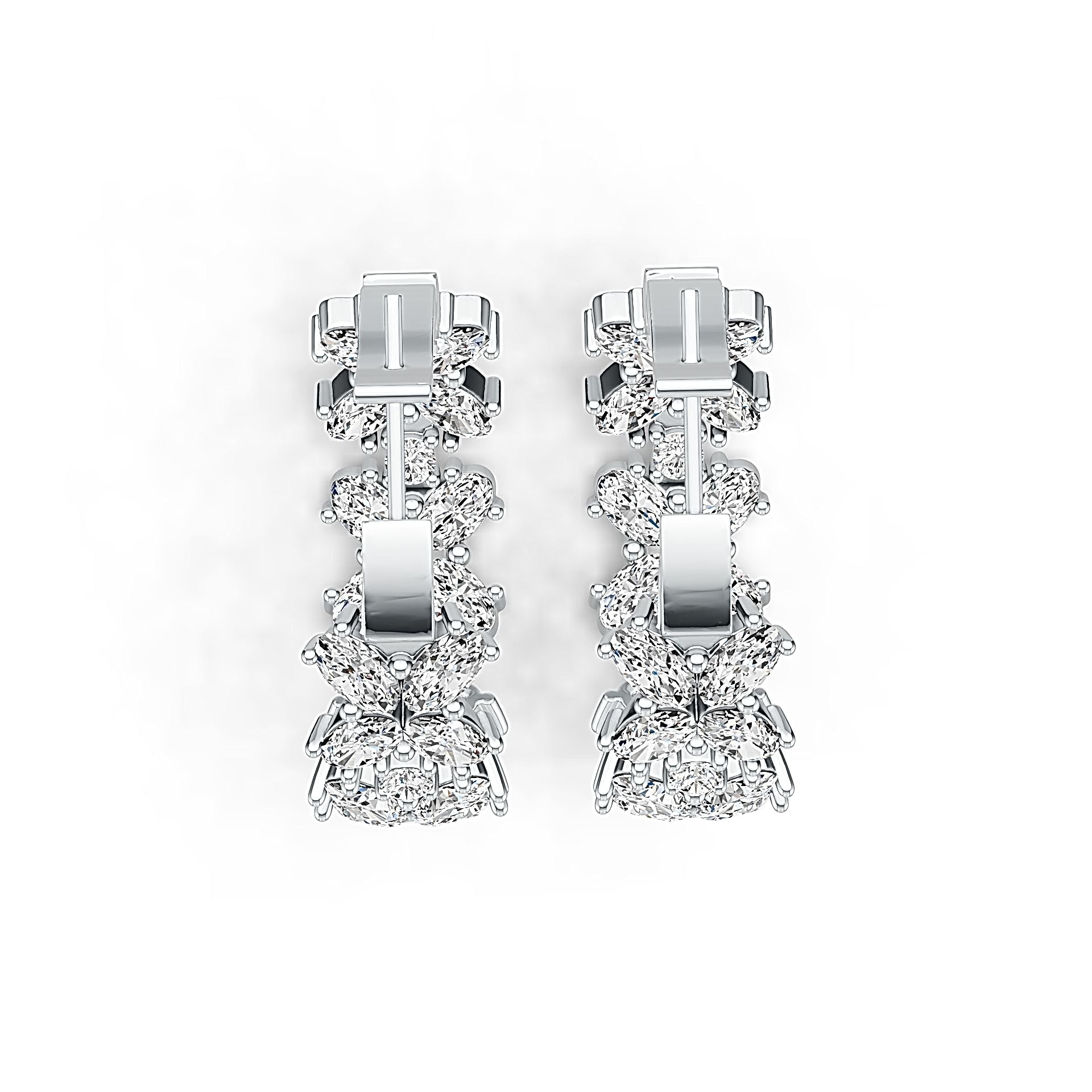 Sterling Silver Semi Mount Earrings Setting Oval OV 5X3mm - Syzjewelry