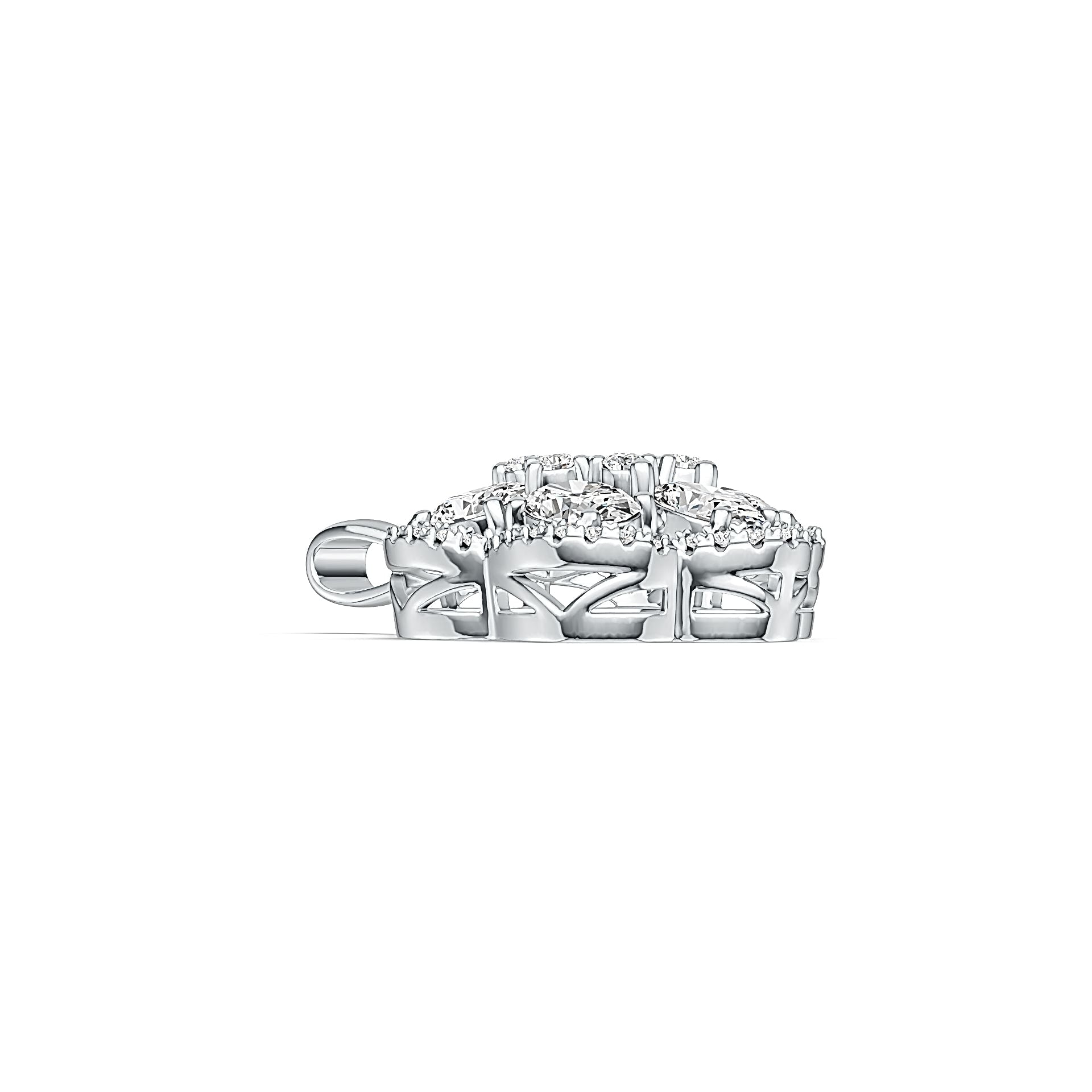 Sterling Silver Semi Mount Pendant Setting Oval OV 6X4mm DHJ