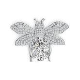 Sterling Silver Semi Mount Pendant Setting Oval OV 18X13mm Bee Theme DHJ