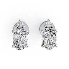 Sterling Silver Semi Mount Earrings Setting Oval OV 6x4mm Syzjewelry