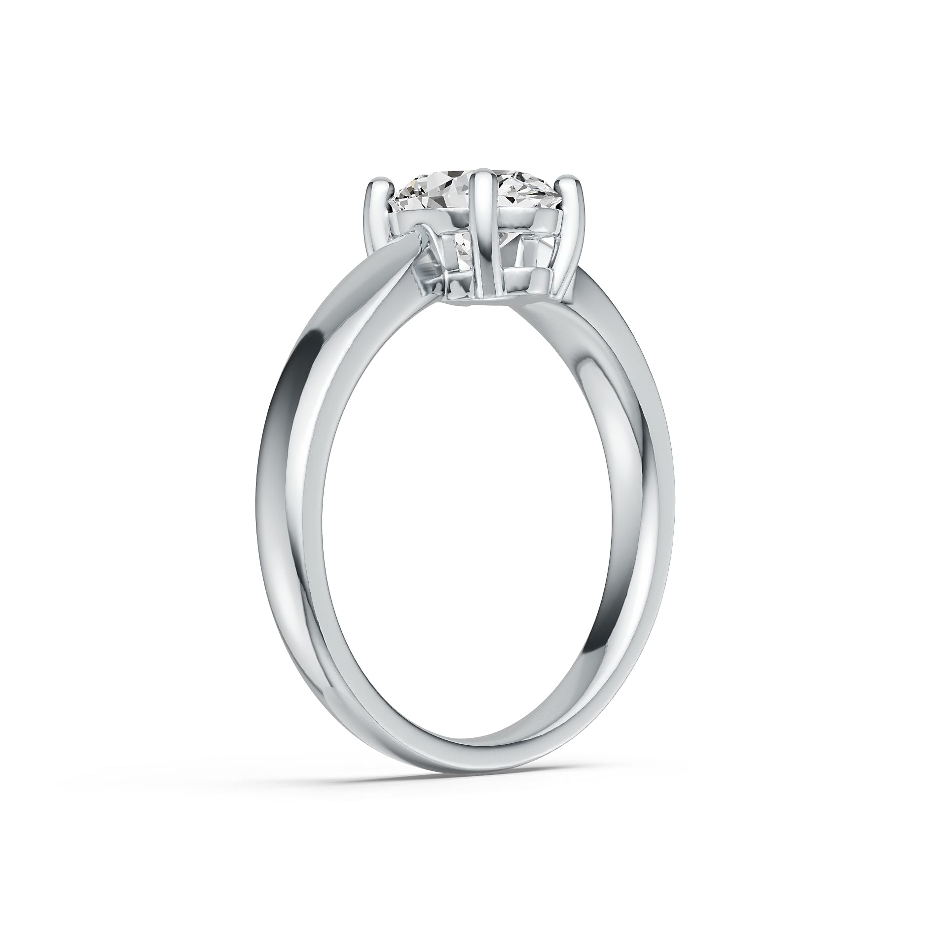 Sterling Silver Semi Mount Ring Setting Oval OV 8X6mm Solitaire DHJ