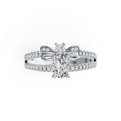 Sterling Silver Semi Mount Ring Setting Oval OV 7X5mm DHJ
