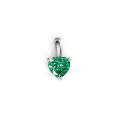 Sterling Silver Semi Mount Pendant Setting Heart HT 5.5X5.5mm DHJ