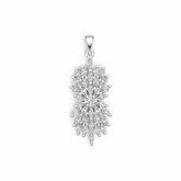Sterling Silver Semi Mount Pendant Setting Marquise MQ 4X2mm DHJ