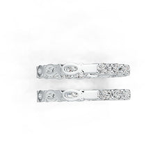 Sterling Silver Semi Mount Earrings Setting Oval OV 5X3mm Hoop - Syzjewelry