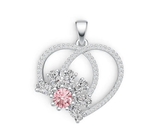 Sterling Silver Semi Mount Pendant Setting Round RD 5x5mm DHJ