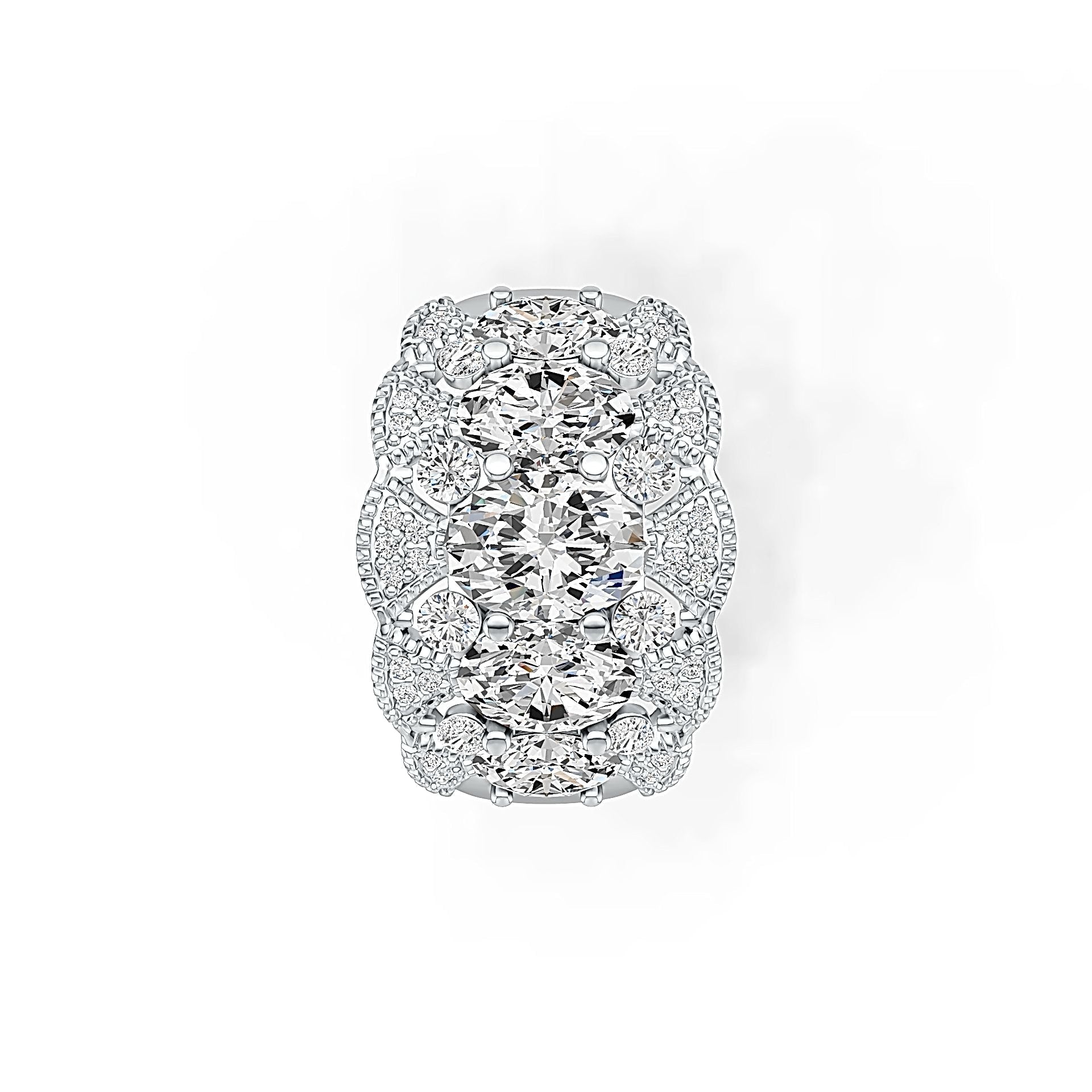 Sterling Silver Semi Mount Ring Setting Oval OV 8X6mm DHJ
