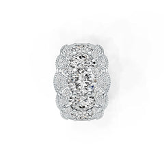 Sterling Silver Semi Mount Ring Setting Oval OV 8X6mm DHJ