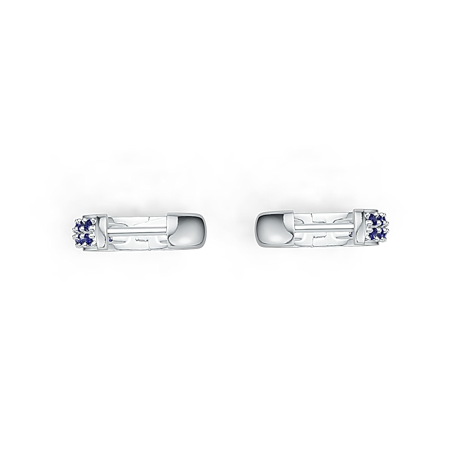 Sterling Silver Semi Mount Earrings Setting Round RD 1.4mm DHJ