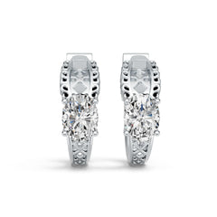 Sterling Silver Semi Mount Earrings Setting Oval OV 8X6mm DHJ