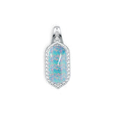 Sterling Silver Semi Mount Pendant Setting Oval OV 20X10mm Cabochon DHJ