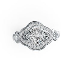 Sterling Silver Semi Mount Ring Setting Oval OV 7X5mm DHJ