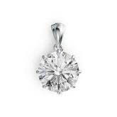 Sterling Silver Semi Mount Pendant Setting Round RD 13mm DHJ