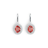 Sterling Silver Semi Mount Earrings Setting Oval OV 10X8mm MQ 4X2mm DHJ