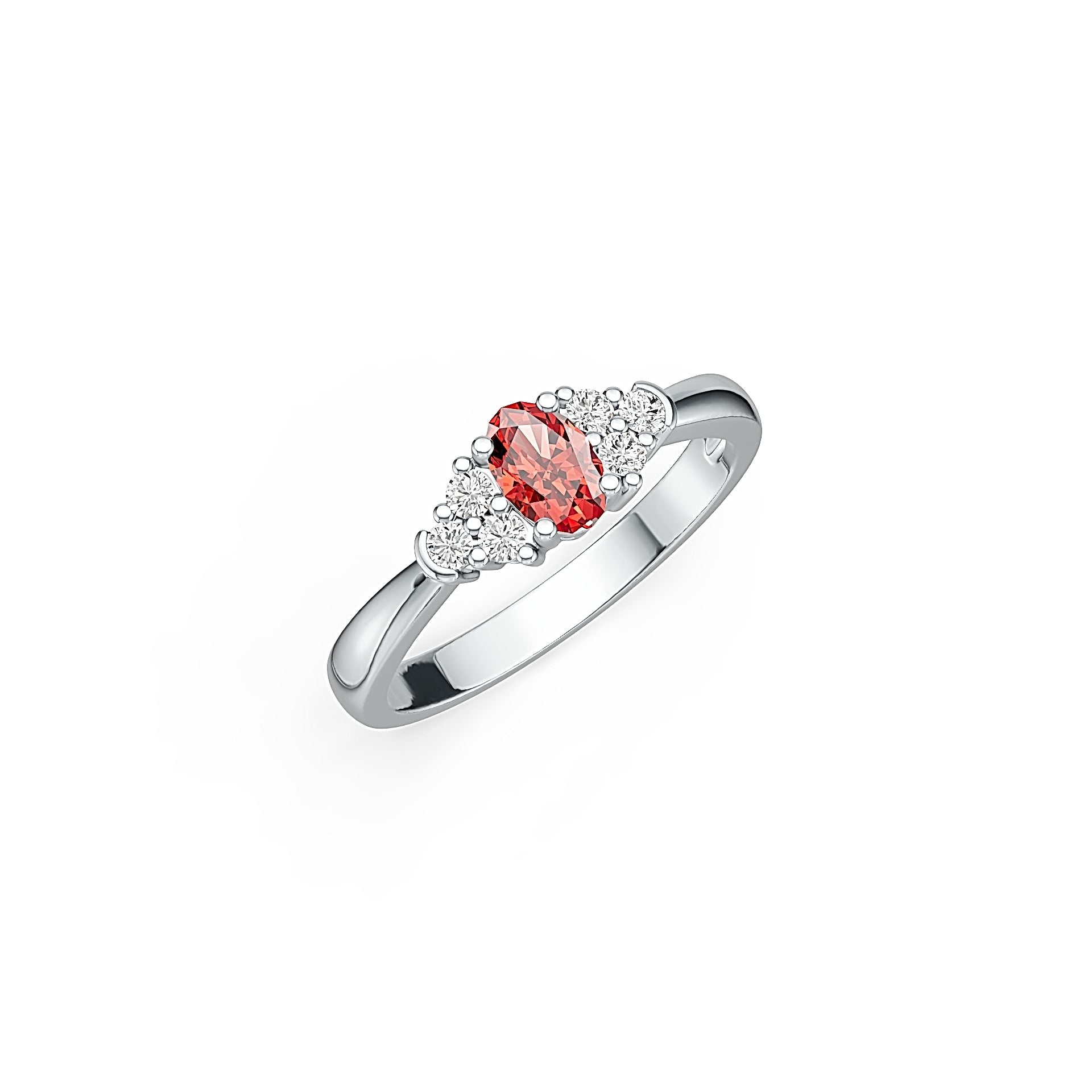 Sterling Silver Semi Mount Ring Setting Oval OV 6X4mm DHJ