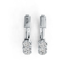 Sterling Silver Semi Mount Earrings Setting Round RD 4x4mm DHJ