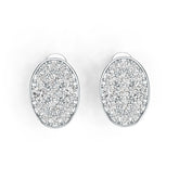 Sterling Silver Semi Mount Earrings Setting Round RD 3.5mm DHJ
