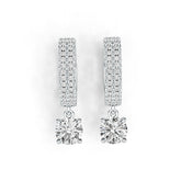 Sterling Silver Semi Mount Earrings Setting Round RD 6x6mm DHJ