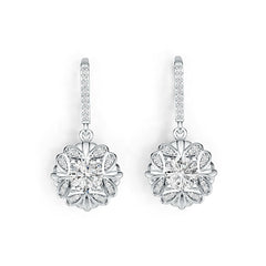 Sterling Silver Semi Mount Earrings Setting Round RD 6x6mm DHJ