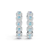 Sterling Silver Semi Mount Earrings Setting Round RD 3x3mm DHJ