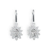 Sterling Silver Semi Mount Earrings Setting Oval OV 7x5mm DHJ