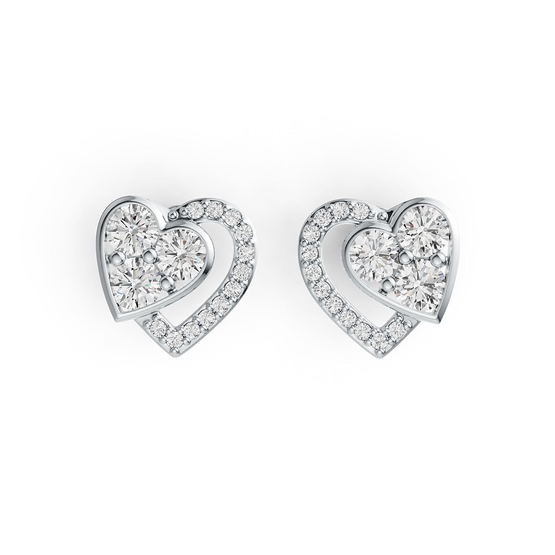 Sterling Silver Semi Mount Earrings Setting Round RD 5x5mm DHJ