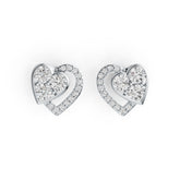Sterling Silver Semi Mount Earrings Setting Round RD 5x5mm DHJ