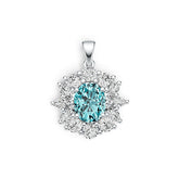 Sterling Silver Semi Mount Pendant Setting Oval OV 10X8mm DHJ