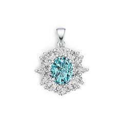 Sterling Silver Semi Mount Pendant Setting Oval OV 10X8mm DHJ