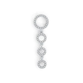 Sterling Silver Semi Mount Pendant Setting Round RD 1.0mm DHJ