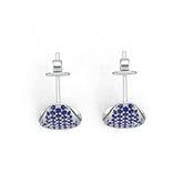 Sterling Silver Semi Mount Earrings Setting Round RD 1.25mm DHJ