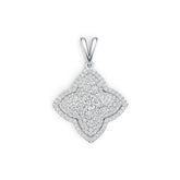 Sterling Silver Semi Mount Pendant Setting Round RD 3.5mm DHJ