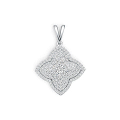 Sterling Silver Semi Mount Pendant Setting Round RD 3.5mm DHJ