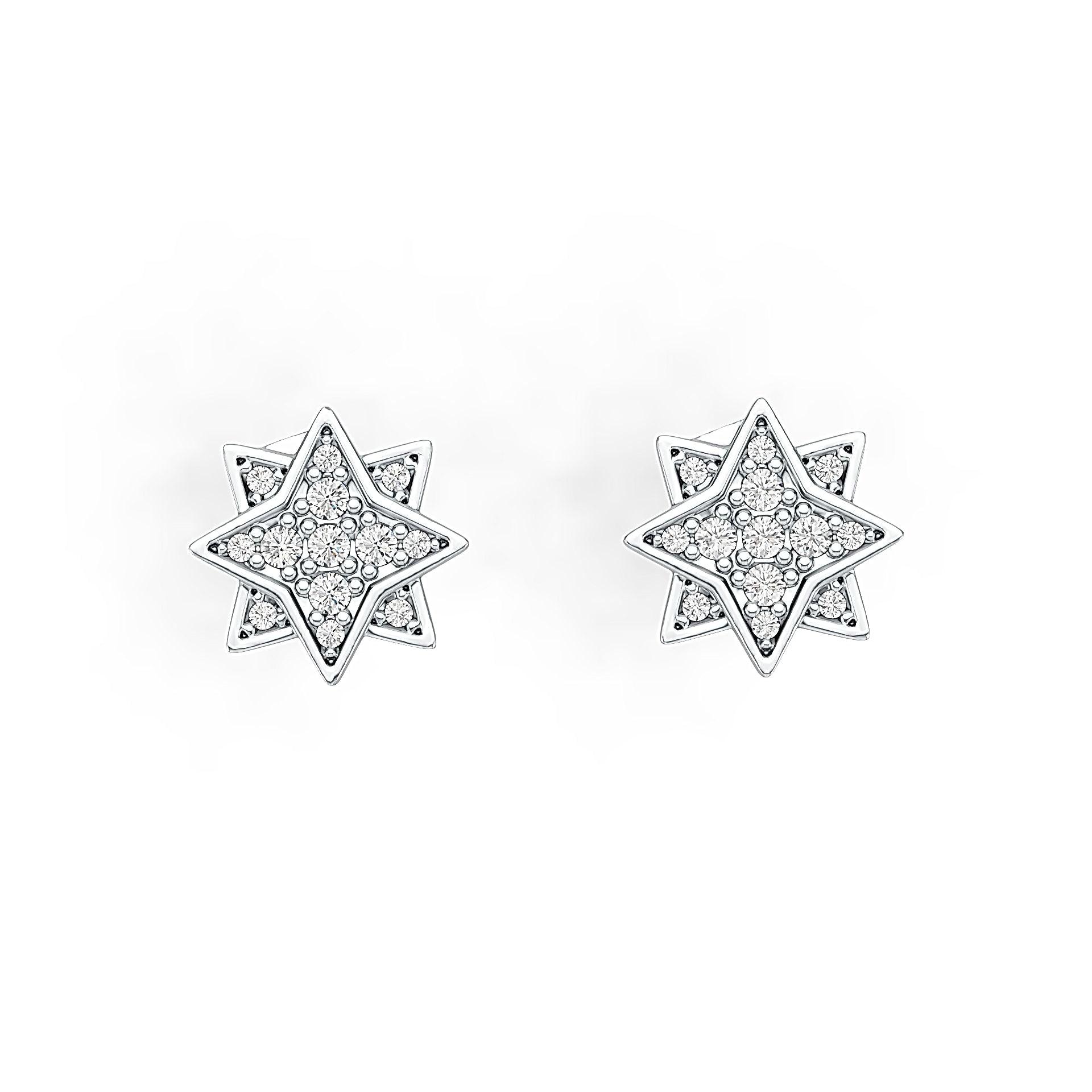 Sterling Silver Semi Mount Earrings Setting Round RD 1.5mm RD 1mm Syzjewelry
