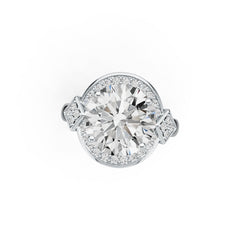 Sterling Silver Semi Mount Ring Setting Round RD 12X12mm DHJ